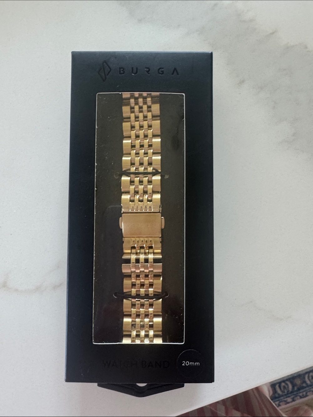 Gold Stainless Steel 20mm Watch Band for Men and women